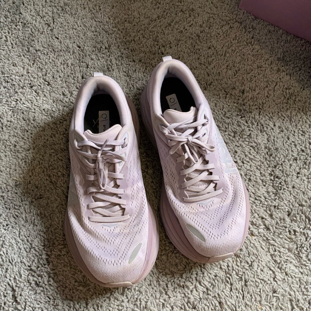 Hoka Bondi 8 Women's Lilac Running Shoes
